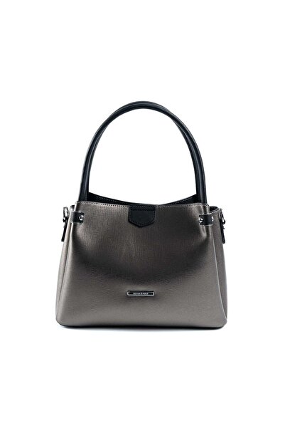 Silver Polo Silver & polo platinum - black sp1254 women's handbag