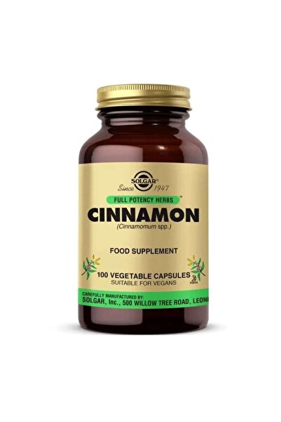 Solgar سينامون 100 كبسولة