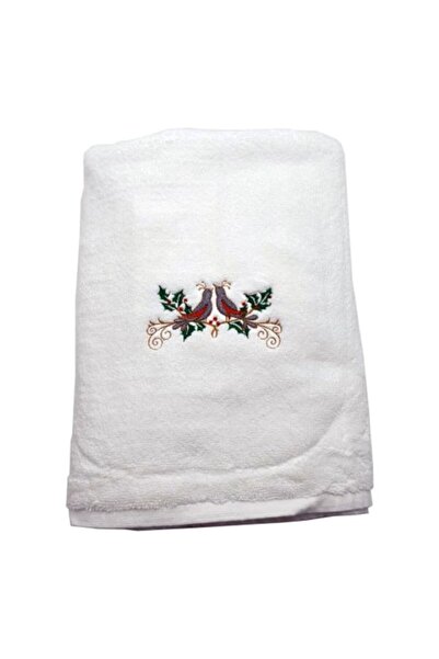 H Hotel Supplier Prosop de Baie Brodat, Hotel Supplier, bumbac 100%, Alb, 70x...