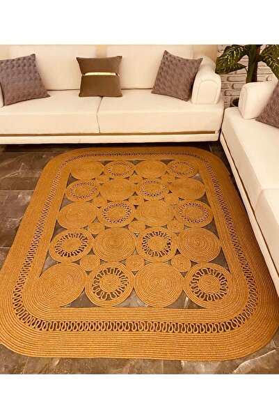 ModaCardin Jüt Kilim, Paspas, Mutfak Halısı, Banyo Paspası, Kilim, Halı, Otur...