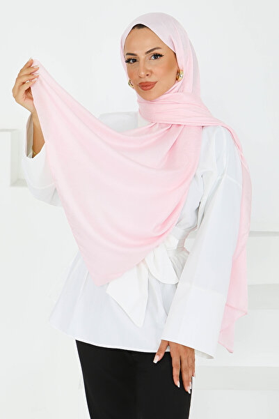 TOFİSA شال موناجرام عرقي وردي - 27592