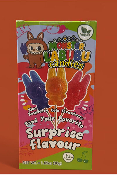 Pofika Labubu Candy Şeker,Cola,Strawberry,Blue Raspberry,Kiraz Aromalı (1 Adet Gönderilmektedir)