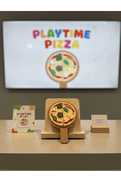 ETERNAL SUNSHINE Montessori Eğitici Ahşap Pizza Oyuncak Seti - 8 Parça Eğitici Mutfak Oyuncağı (3 Yaş+)