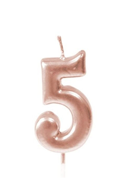 Share the Love Five Number Candle - Rose Gold