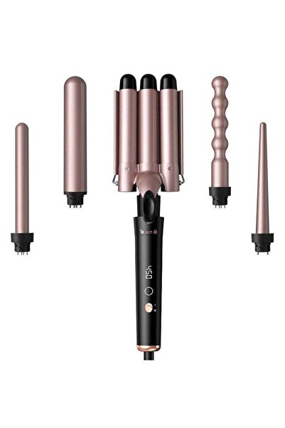 JOSHBERG 5 in 1 Hair Curler, Hair Curling Iron, with 5 Interchangeable Curling Wand Ceramic Barrel,