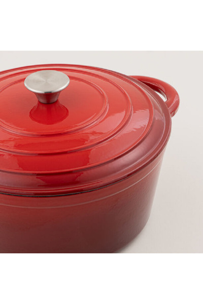 Alberto enameled cast iron dutch oven 6.5L, red
