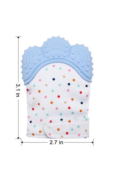 PIKKABOO Organic 2in1 BPA Free nonslip baby mitten teether & pacifier