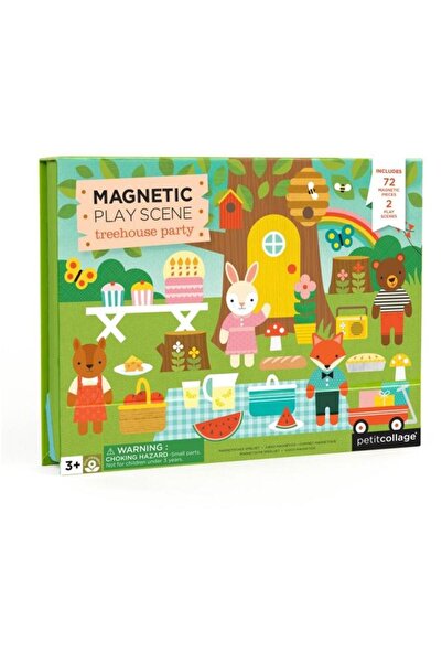 Petit Collage Joc magnetic Play Scene - Treehouse Party