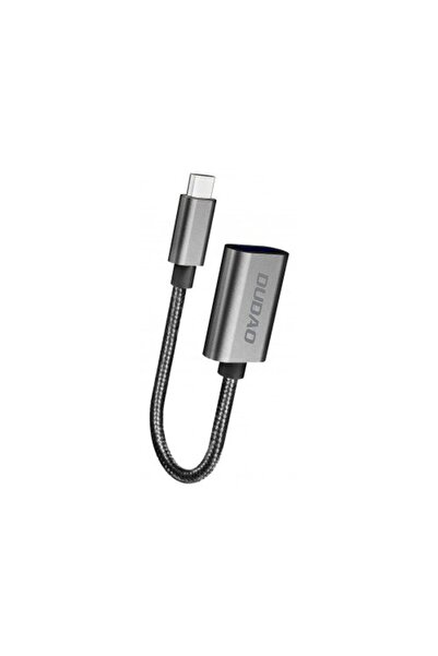 DUDAO OTG Adapter Cable USB Type-C Male to USB-A Female, L15T, 480 Mbps, Gray