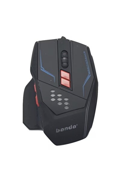Banda Mouse gaming V8, USB-A, 7D, RGB — DPI 1200/1600/3200, cablu 1.7 m (Negru)