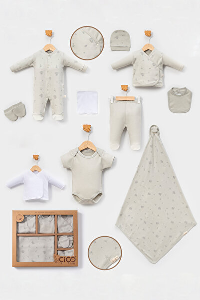 Belemir Kids Koala Printed 100% Cotton 10-Piece Newborn Hospital Discharge Set