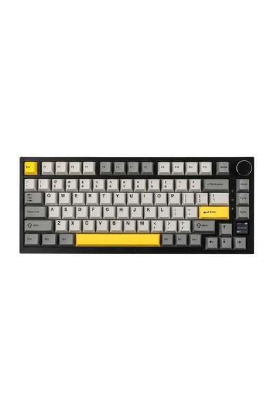 Ajazz AK820 Pro Gaming Keyboard,75% Gasket-mounted Mechanical Keyboard with TFT Screen, RGB Light,3