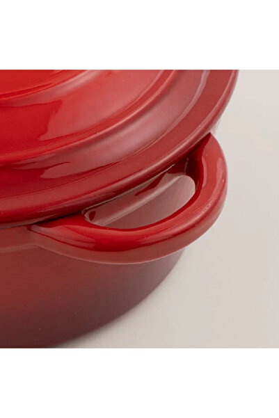 Alberto enameled cast iron dutch oven 20*25.5*8.5cm, red
