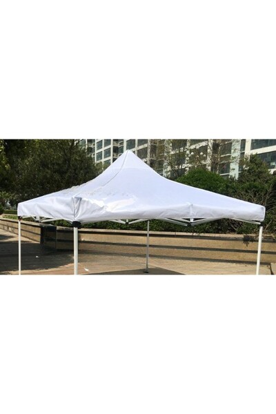 Flippy pavilion tent roof awning, 3 x 3 m, waterproof, covered in 700D oxford fabric, White
