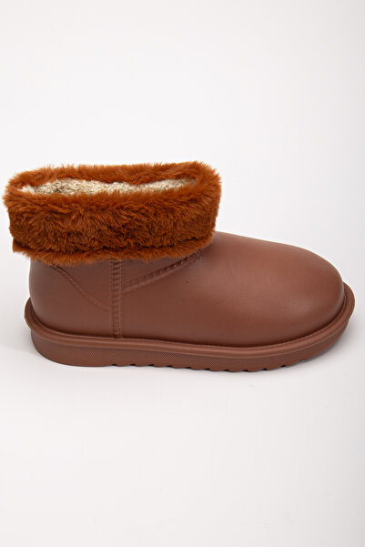 Atelier Lakonia Taba Kahve Kadın Su Geçirmez Mini Bot