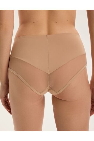 ESOTIQ Women's Panties Briefs Hipster Style High Waist Smooth Fabirc with Mesh Bakc Details | Cleary