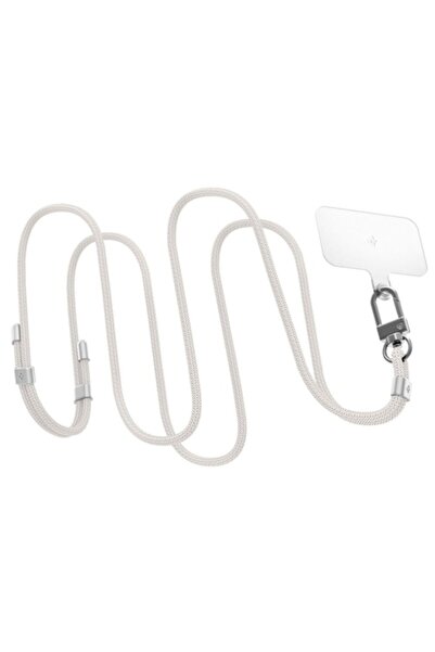 Spigen Snur pentru telefon, Lanyard, 79cm lungime, poliester, Alb