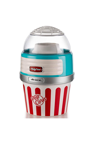 ARIETE Aparat de popcorn cu aer cald XL PARTY TIME 2957/01, 1100W, Dozator, Bol detașabil, Turcoaz