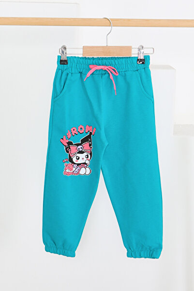 TOFİSA Φούτερ για κορίτσια με ελαστική μέση με τύπωμα βαμβακερά χτενισμένα - ...