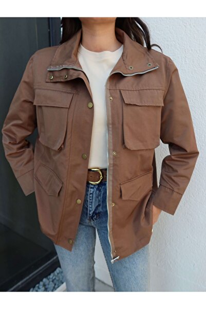 ESRAHELVACI Μπουφάν με ριχτό γιακά