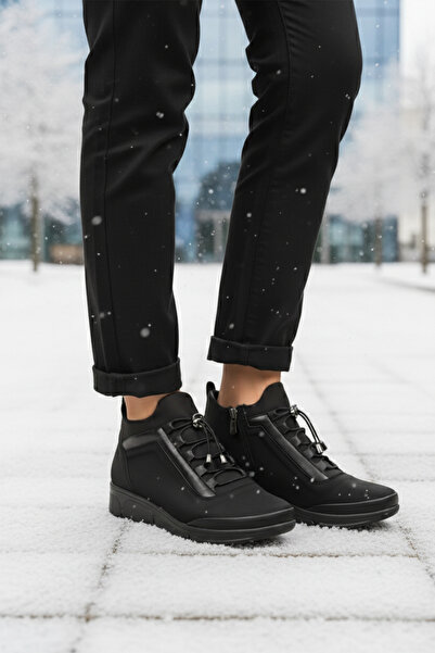 AYAKMOD Ghete de damă cu șireturi Black Emerald Lock 293113 Z