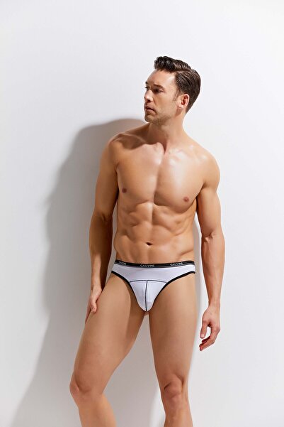 GAV20 Erkek Siyah Slip Rahat İç Çamaşırı Dikiş Detaylı