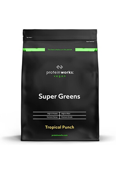 THE PROTEIN WORKS مسحوق الخضراوات الخضراء الفائقة، مخفوق غني بالعناصر الغذائي...