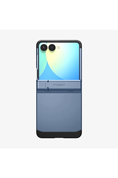 Spigen Galaxy Z Flip 7 Ekstra Dayanıklı Kılıf Tough Armor Pro Sierra Blue Çif...