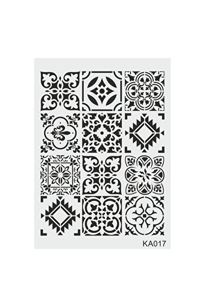 STENCİLTASARIM Stencil Tasarım KA017 - Dekoratif Duvar ve Eşya Boyama Şablonları