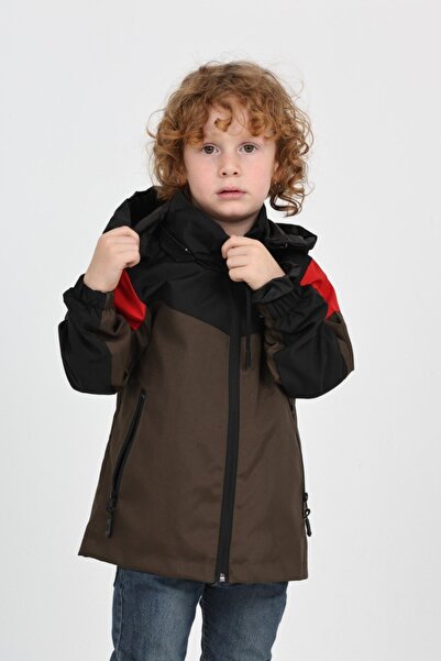 Toontoy Ανδρικό Παιδικό Αθλητικό με τύπωμα με κουκούλα Αδιάβροχο