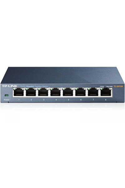 TP-LINK SWITCH 8 porturi Gigabit. carcasa metalica TL-SG108 (timbru verde 2 lei)