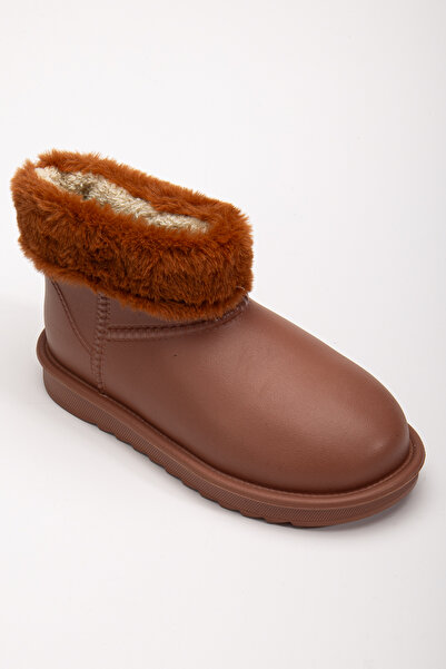 Atelier Lakonia Taba Kahve Kadın Su Geçirmez Mini Bot