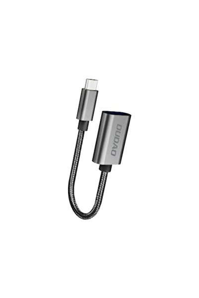 DUDAO OTG Adapter Cable USB Type-C Male to USB-A Female, L15T, 480 Mbps, Gray