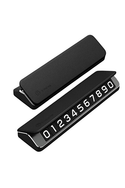 coofbe Deri Kapaklı Gizlenebilir Alüminyum Araç Park Telefon Numaratörü Geçic...