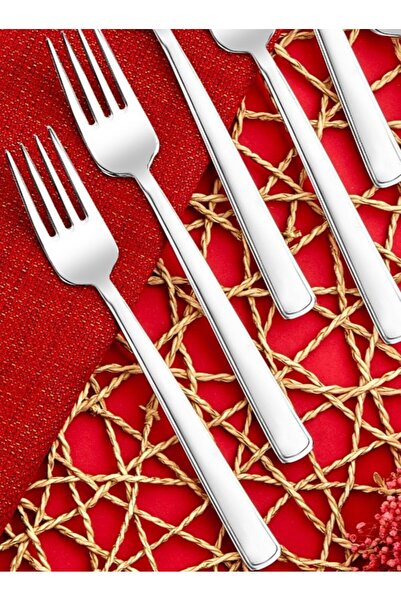 Cooker 6-Piece Milas Stainless Steel Dessert Fork Set