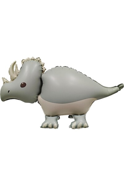 dalip Balloon for children, Dino Dinosaur, Metallic, 70x40cm, Grey