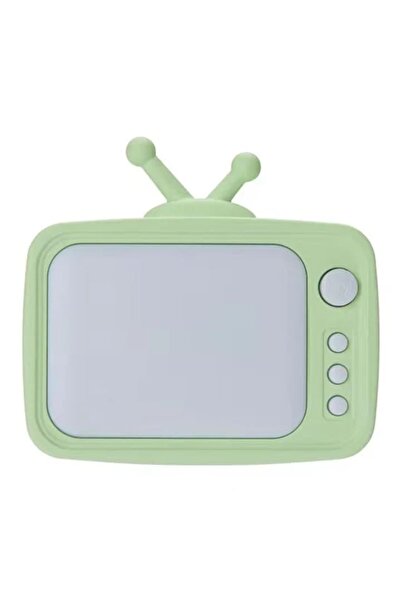 Dali Lampă de noapte pentru copii, cu priză, buton pornit/oprit, model TV, albastră