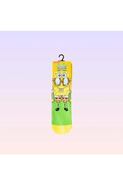 NİCKELODEON Sünger Bob Kare Pantolon Desenli Çocuk Çorabı 31-34