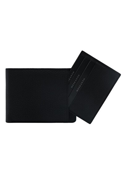 Meskanto Oscar Genuine Leather Men's Wallet with Hidden Card Holder Compartment