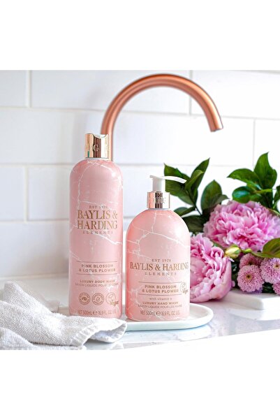 Baylis & Harding غسول اليدين برائحة زهر اللوتس الوردي، 500 مل