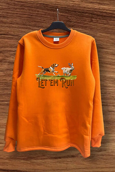 WİDİ Лов на зайци и ловни кучета Принтирана блуза с редовна кройка, 100% памук