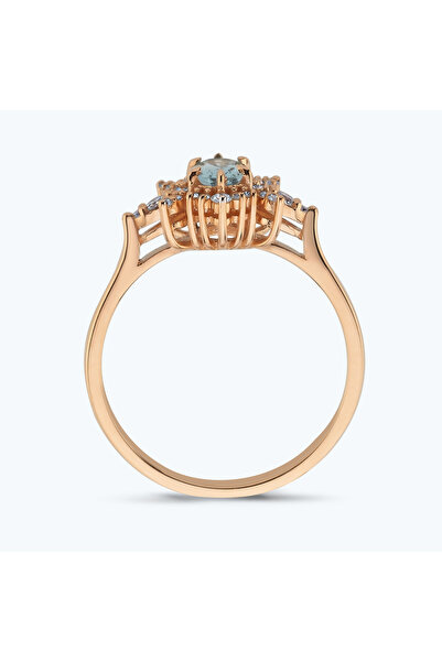 Altınbaş Pırlanta Aquamarin Oval Yüzük