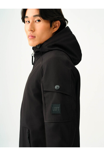Loft Чорна чоловіча куртка Regular Fit Lf2030155