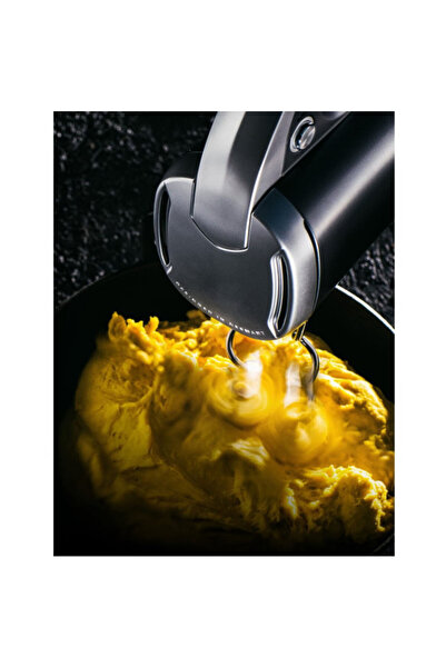 Carrera 555 Hand Mixer, 300W, 4 Speeds, Turbo, Dough Hook, Stainless Steel Beaters, Gray