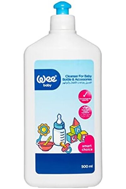Wee Baby منظف ​​زجاجات الأطفال الطبيعي من وي بيبي، 500 مل، أبيض