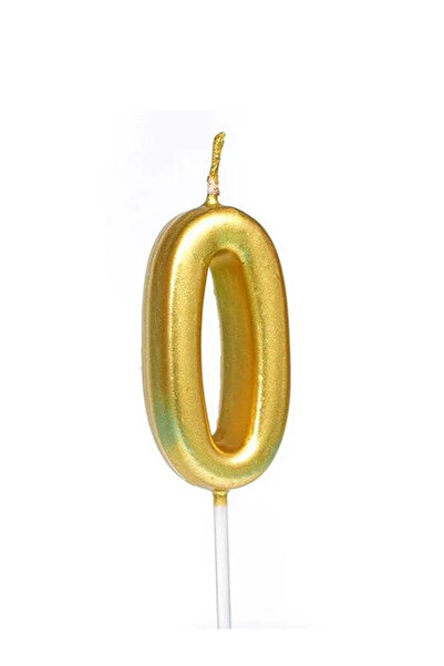 Share the Love Number Zero Candle - Gold