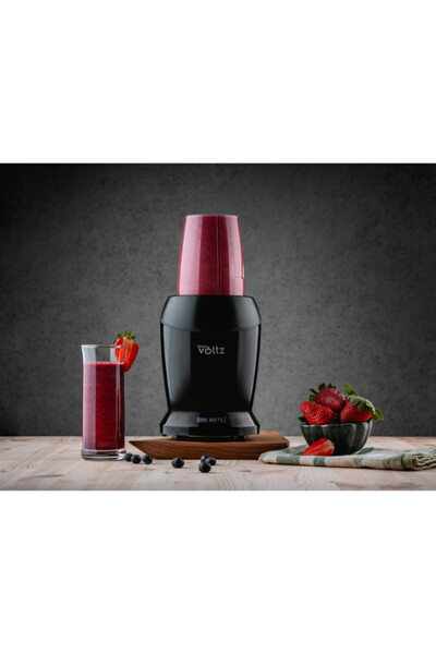 Voltz Oliver OV51162D Nutri Blender, 1200 W, 2 cups, BPA-free, 1l/800 ml, Ice crushing, Black