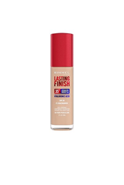 RIMMEL LONDON Fond de ten hidratant, LASTING FINISH SPF20, 050 fair porcelain, 30 ml
