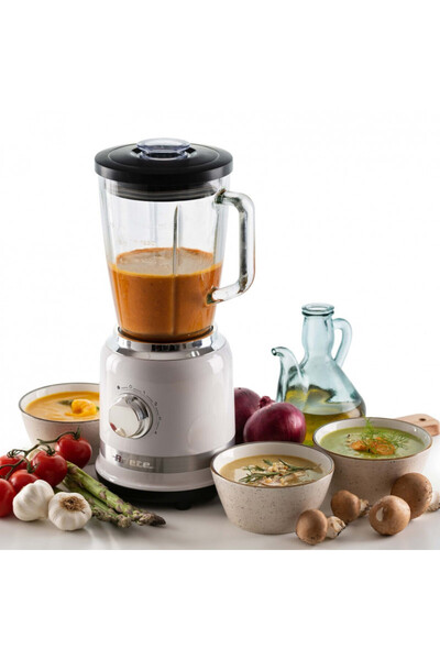 ARIETE Blender MODERNA 0585/01, 1000W, 4 blades, 1.5 l, 4 speeds + pulse, Glass jug, White