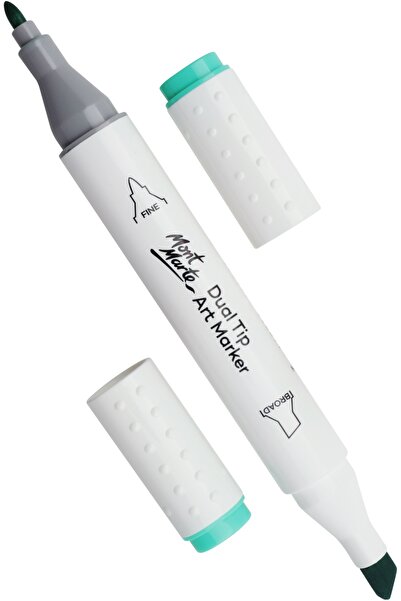 Mont Marte قلم فني مزدوج الأطراف من MM Marker - Mint Green Light 58